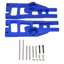 (Dark Blue) 2Pcs RC Front Lower Swing Arm Aluminum Alloy CNC Weight 1/6 Truck