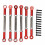 (Red) 6Pcs RC Car Pull Rod Set Shock Absorption High Strength Red 1