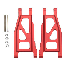 (Red) 2PCS RC Rear Swing Arm Aluminum Alloy Kit for Traxxas Rustler Red