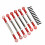 (Red) 6Pcs RC Car Pull Rod Set Shock Absorption High Strength Red 4
