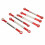 (Red) 6Pcs RC Car Pull Rod Set Shock Absorption High Strength Red 5