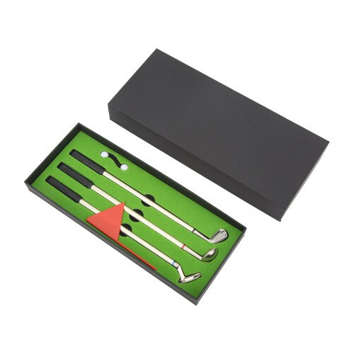 Golf Pen Gift Set Mini Pen Flag Storage Box for Golfer