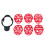 7Pcs Ball Liner Line Marker Template Letter Pattern Scribe Tool 5