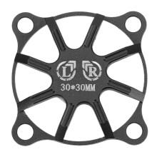 (Black) RC Cooling Fan Cover 30x30mm Aluminum Alloy Black