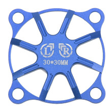 (Dark Blue) RC Cooling Fan Cover 30x30mm Aluminum Alloy Black