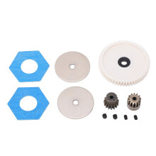 (White) 1/10 RC 56T Spur Gear with 13T 15T Motor Gear for Axial SCX10 White