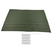 (Army Green) Sun Shade Sail UV Block Foldable Rectangular Garden Pool Khaki