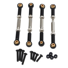 (70 to 80mm) 4Pcs RC Car Camber Links Black Aluminium Alloy 1/10 80-90mm
