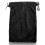 (Black) Drawstring Storage Bag Double Closure Dustproof Portable Outdoor Bag 1