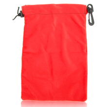 (Red) Drawstring Storage Bag Double Closure Dustproof Portable Outdoor Bag