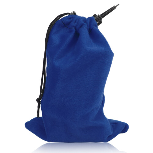 (Blue) Drawstring Storage Bag Double Closure Dustproof Portable Outdoor Bag 1