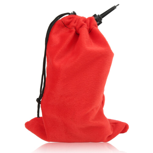 (Red) Drawstring Storage Bag Double Closure Dustproof Portable Outdoor Bag 1