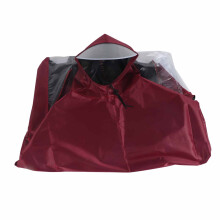 (Maroon) Rain Poncho Waterproof Full Body Adult Motorcycle Raincoat Blue