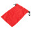 (Red) Drawstring Storage Bag Double Closure Dustproof Portable Outdoor Bag 5