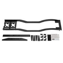 (Black) Aluminum Alloy RC Car Chassis Frame Set SCX10 D90 1/10 Crawler Red