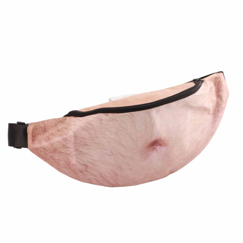 PU Leather Fanny Pack 3D Printing Waterproof Adjustable Belly Pack 2