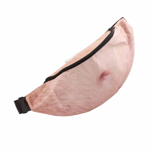PU Leather Fanny Pack 3D Printing Waterproof Adjustable Belly Pack 1