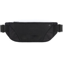 (Black Universal Below 6.8in) Waterproof Fanny Pack 2 Pockets Adjustable Sport Black Under 6.8in