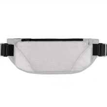 (Silver Universal Below 6.8in) Waterproof Fanny Pack 2 Pockets Adjustable Sport Black Under 6.8in