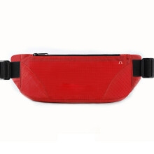 (Red Universal Below 6.8in) Waterproof Fanny Pack 2 Pockets Adjustable Sport Black Under 6.8in
