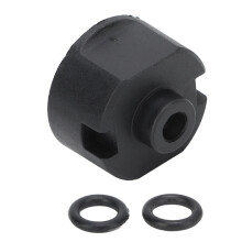 RC Differential Case Housing for 1/10 RC Car Black
