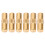 (Copper) 6pcs Surfboard Fin Screws Rust Proof Copper 1