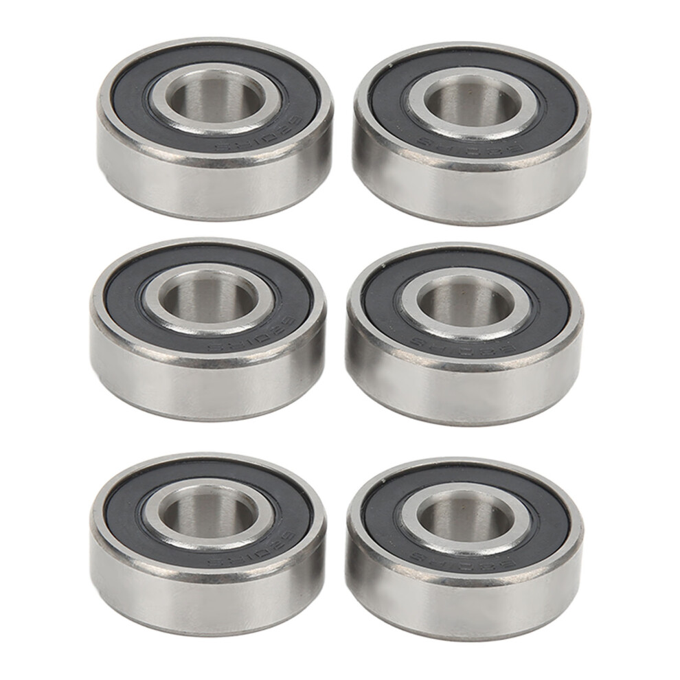 6Pcs 6201 Sealed Bearing High Carbon Steel For Motors Tools Vehicle 500367790250