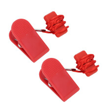 (20x35mm/0.8x1.4in) 2pcs Treadmill Safety Key Magnetic Switch 14x35mm