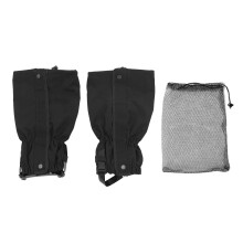 (Black) Waterproof Oxford Cloth Leg Gaiters Hiking Climbing Military Green