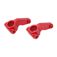 (Red) 2pcs RC Steering Cup Aluminum Alloy Reducing Friction Blue
