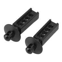(Black) 2Pcs Aluminium Post Upgrade for Traxxas Mini E Revo Slash 1/16 Black