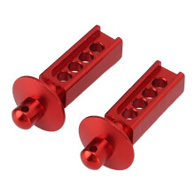 (Red) 2Pcs Aluminium Post Upgrade for Traxxas Mini E Revo Slash 1/16 Black