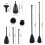 Adjustable Lightweight SUP Paddle Aluminum Magnesium Alloy 5