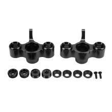 (Black) RC Car Steering Block Wear Resistant Aluminum Alloy Hubs for ARRMA 6s