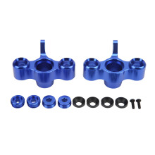 (Blue) RC Car Steering Block Wear Resistant Aluminum Alloy Hubs for ARRMA 6s