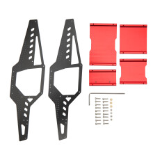 (Red) Aluminum Alloy RC Car Frame 1/24 for Axial SCX24 Red