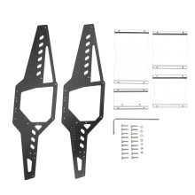 (Silver) Aluminum Alloy RC Car Frame 1/24 for Axial SCX24 Red