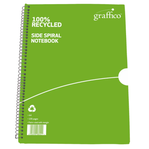 Graffico Wirebound Notebooks 100 Pages A4 10 Pack
