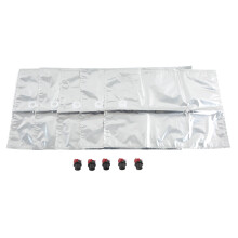 5Pcs Beverage Bags Waterproof Aluminized 20L with Butterfly Valve