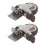 2Pcs L Bracket Caster with Brake 360 Rotating TPE Rubber 4