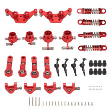 (Red) Aluminum Alloy RC Car Shock Absorbers CVD Shaft WLtoys K969 1/28 Red