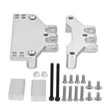 (Silver) Metal Steering Gear Bracket Servo Mount for MN86 1/12 RC Car