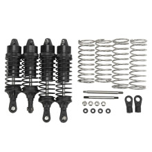 (Black) 4pcs RC Front Rear Shock Absorbers for LOSi U4 Tenacity 1/10
