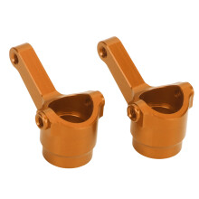 (Gold) 2Pcs Aluminum Steering Cup for LC Racing PTG-2 1/10 RC Car Gold