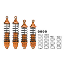 (Orange) 4Pcs RC Front Rear Shocks Set for LOSi Lasernut U4 Blue