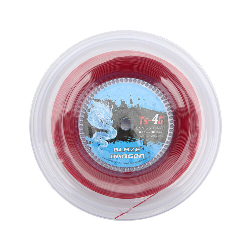 Tennis Racket String 1.3mm 200m Reel for Training Red