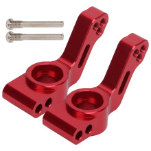 (Red) 2pcs RC Rear Axle Carrier Aluminum Cup for Chevrolet C10 1967 Red