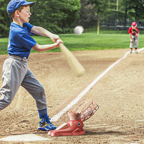 Kids Baseball Pitching Machine Step On Launcher 2