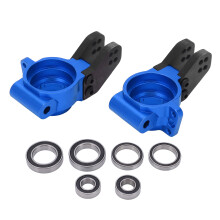 (Blue) RC Rear Steering Cup Aluminum Alloy Enlarged Bearings ARRMA Blue