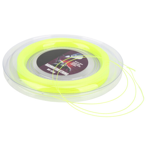 Badminton Racket String 0.72mm 200m Reel Fluorescent Yellow 1